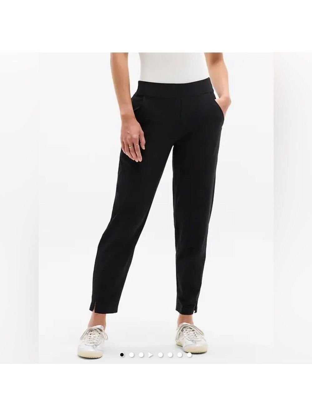 Athleta Brooklyn Women's mid-rise Black ankle lengthPants size small